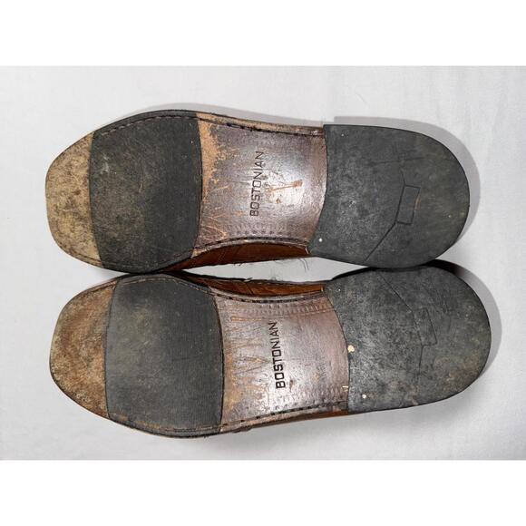 Bostonian Brown Leather Woven Loafers 10M main image 5